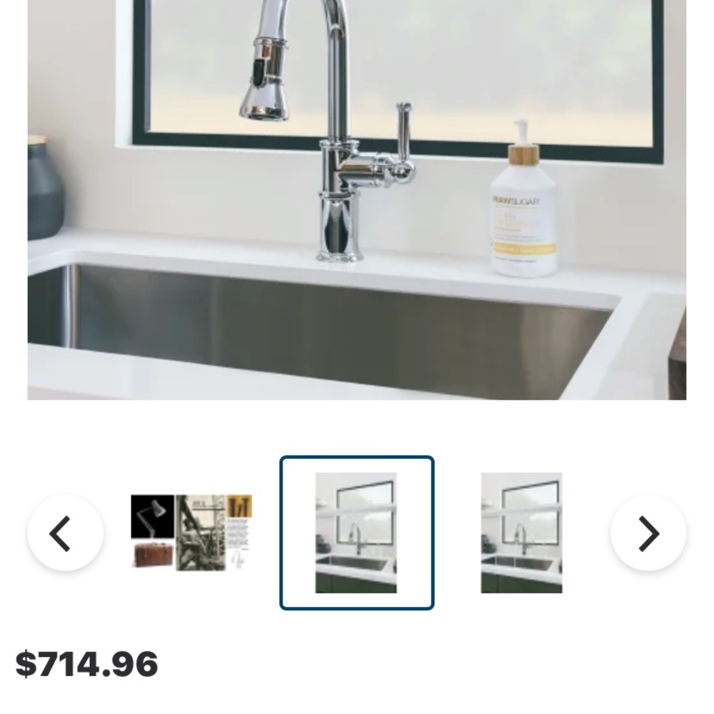 Elegant BRIZO USED Chrome Kitchen Faucet UC ALL PART USED - Picture 6 of 14